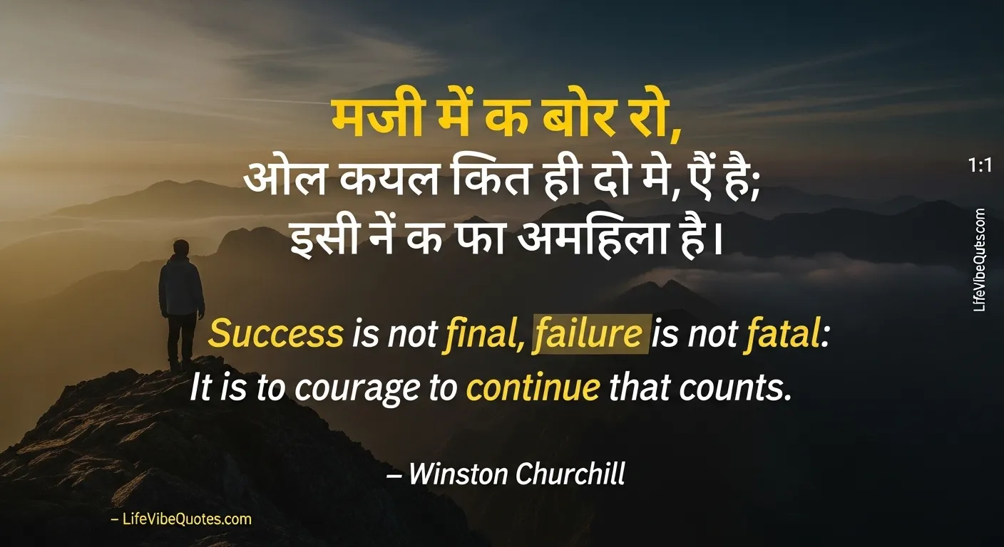 Success Quotes in Hindi and English