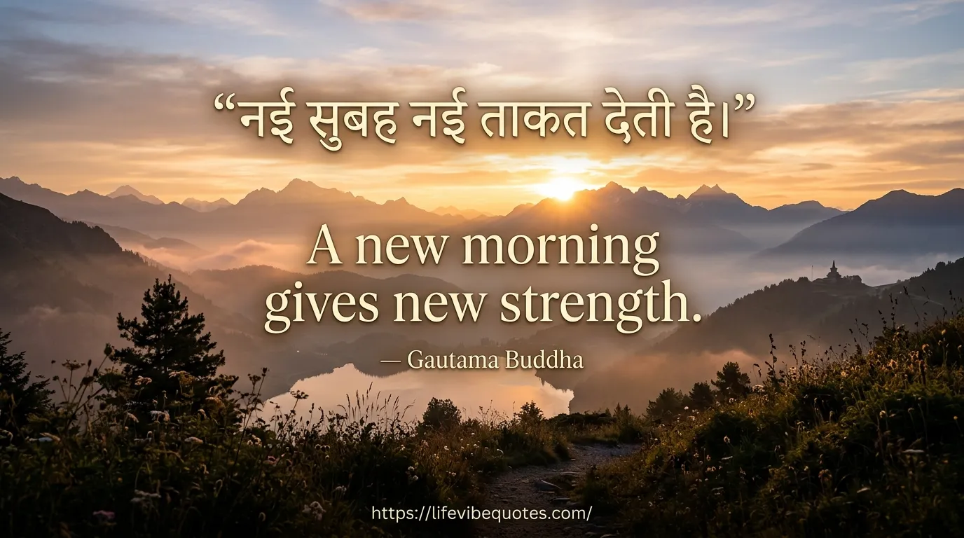 Good morning quotes in Hindi