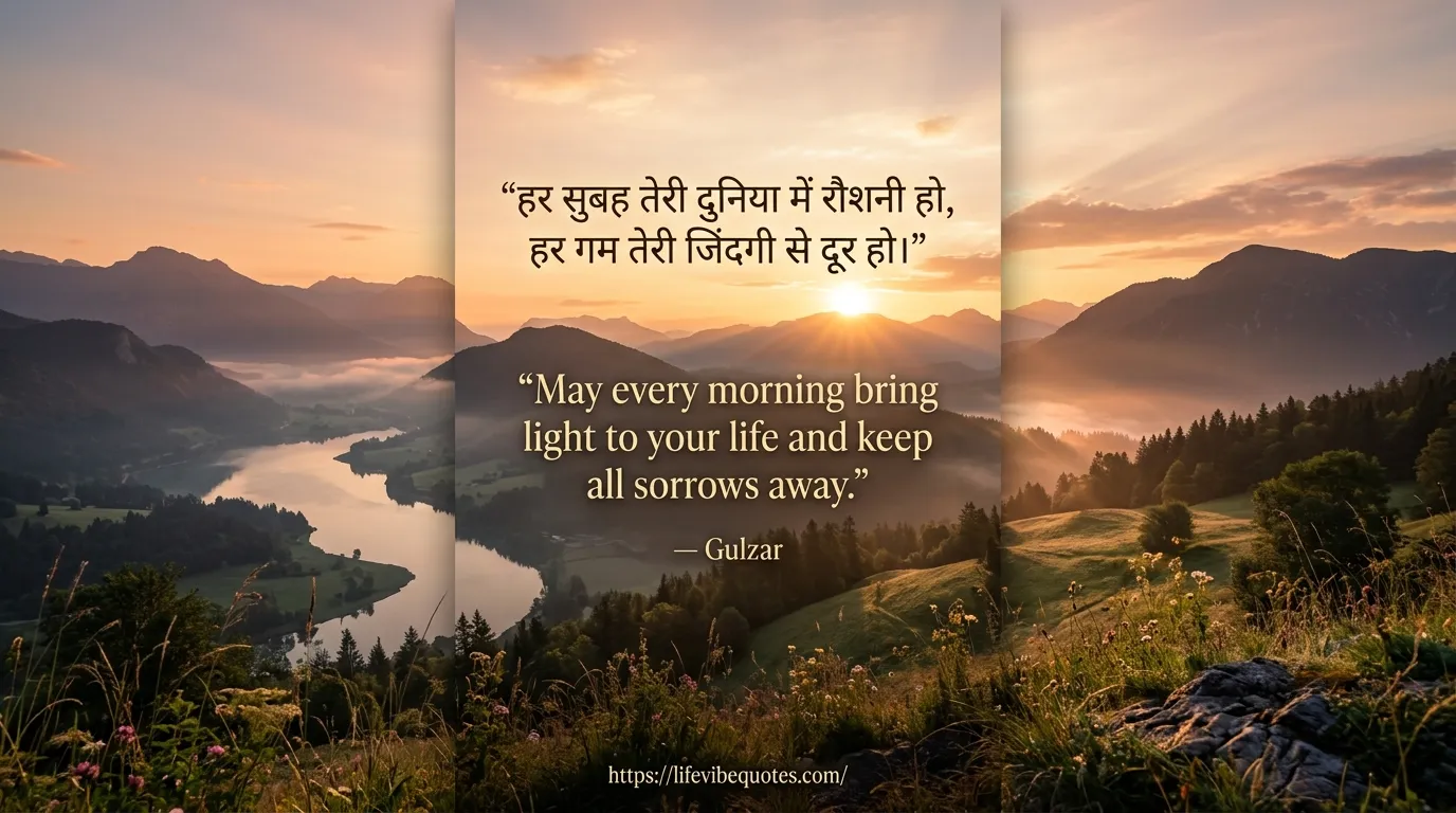 Good morning quotes in Hindi
