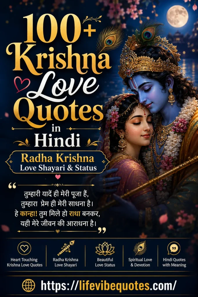 Krishna Love Quotes in Hindi