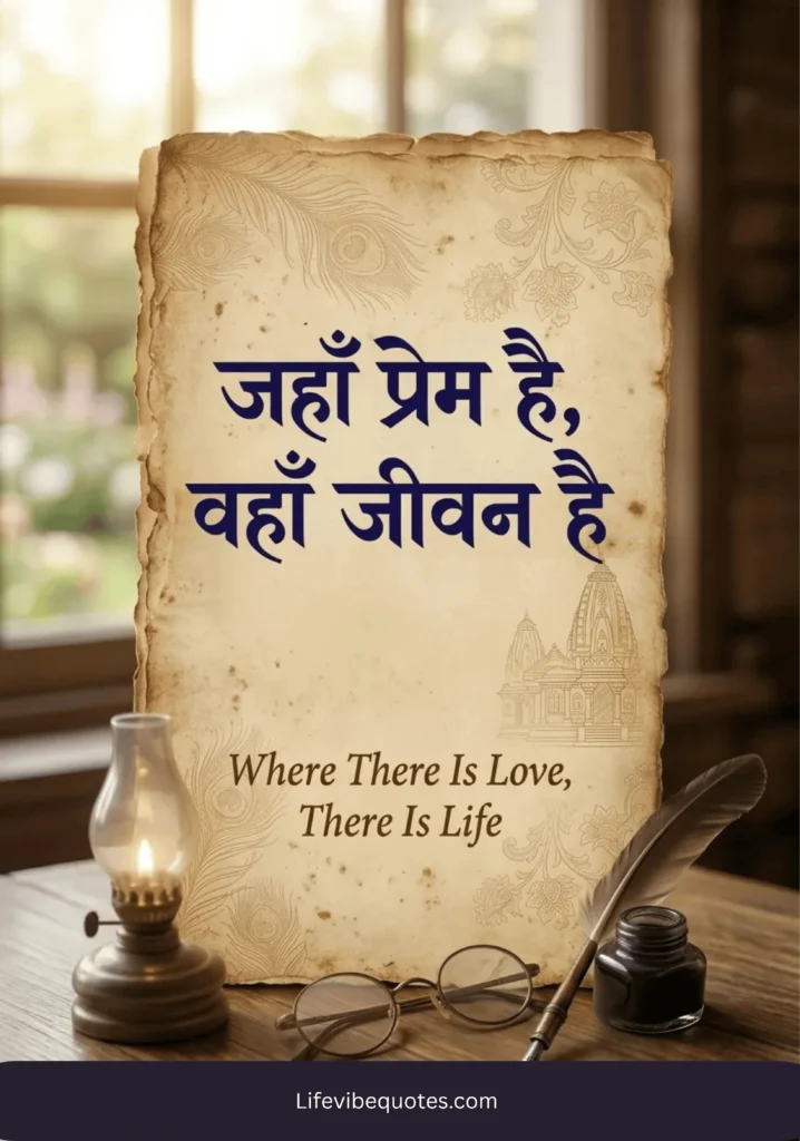 Where There Is Love, There Is Life